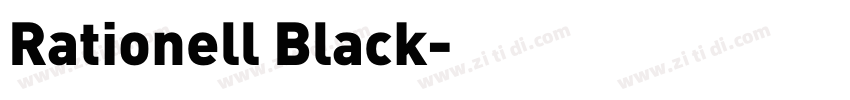 Rationell Black字体转换